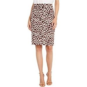 NWT J Crew Tan and Brown No. 2 Pencil Skirt in Giraffe Print, Size 20 🗣